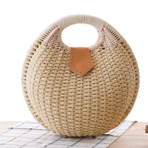 SOLÉ RATTAN CIRCLE BAG