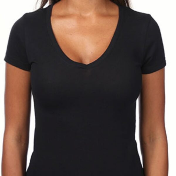 Personalized women polyester t shirt V NECK
